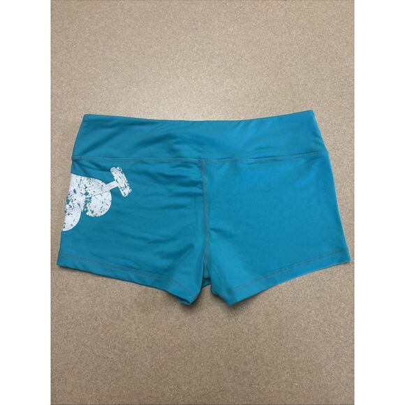 Wodbottom Women’s Size XL Workout Shorts Electric Blue - Picture 2 of 3